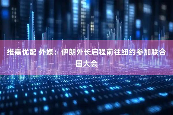 维嘉优配 外媒：伊朗外长启程前往纽约参加联合国大会