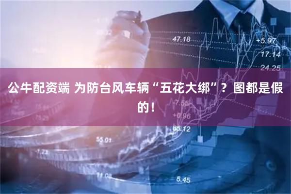 公牛配资端 为防台风车辆“五花大绑”？图都是假的！