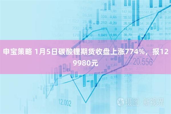 申宝策略 1月5日碳酸锂期货收盘上涨774%,报129980元